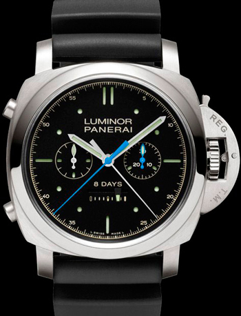 часы Luminor 1950 Rattrapante 8 Days Titanio