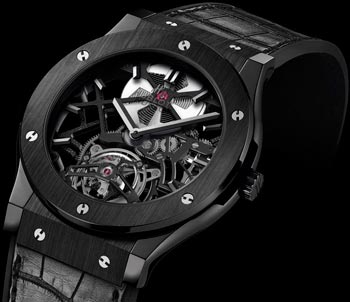  Hublot Classic Fusion Skeleton Tourbillon Black Ceramic