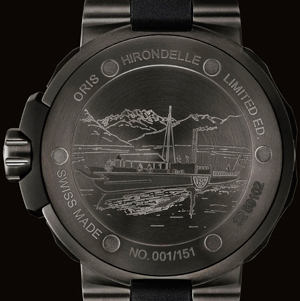задняя сторона часов Oris Hirondelle