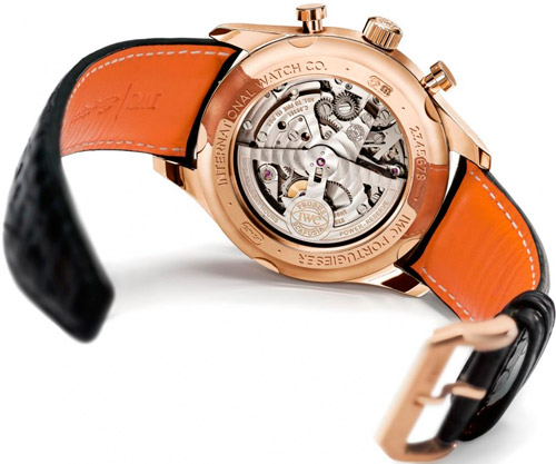 задняя сторона часов IWC Portuguese Chronograph Classic
