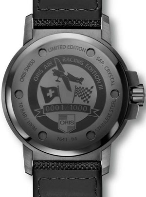 задняя сторона часов Oris Air Racing Edition III