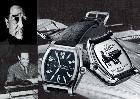 Для каждого любителя джаза будет большой честью носить часы Oris из серии Jazz Watch, посвященной великому «Герцогу» - Дюку Эллингтону.