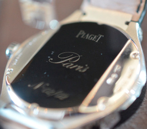 задняя сторона часов Piaget Polo Tourbillon Relatif Paris Inspiration