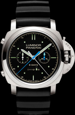 часы LUMINOR 1950 RATTRAPANTE 8 DAYS TITANO (PAM00530)