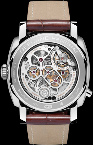 задняя сторона часов Panerai Radiomir 1940 Chrono Monopulsante 8 Days GMT (Ref. PAM503)