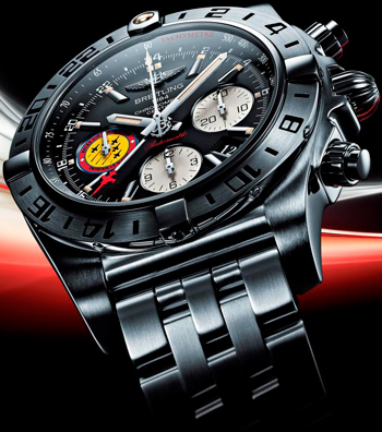 Часы Breitling Chronomat 44 GMT Patrouille Suisse 50th Anniversary