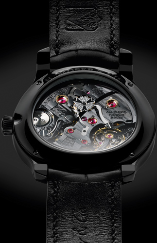 задняя сторона часов H. Moser & Cie. Perpetual Calendar Black Edition (Reference 341.050-020) задняя сторона часов H. Moser & Cie. Perpetual Calendar Black Edition (Reference 341.050-020)