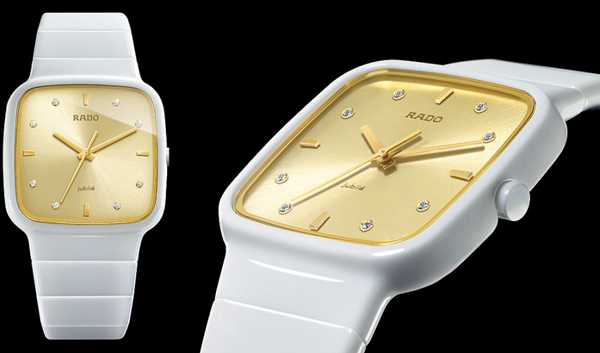 Часы Rado r5.5 Jubilé (Ref. R28 900 70 2) с бриллиантами на циферблате — мечта любой девушки.