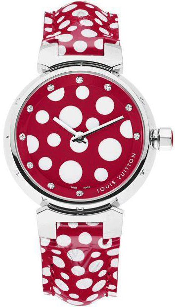 Часы в горошек Louis Vuitton Tambour by Yayoi Kusama