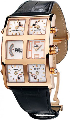 часы с GMT-функцией IceLink 6 Timezone Mechanical