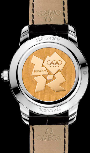 задняя сторона часов Omega Seamaster 1948 “Co-Axial London 2012” задняя сторона часов Omega Seamaster 1948 “Co-Axial London 2012”