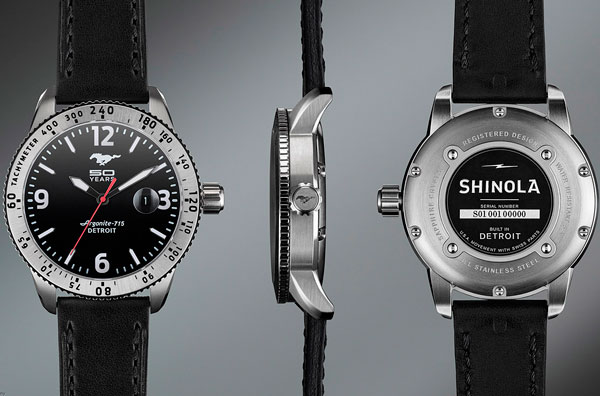 Часы Shinola M50Y к 50-летию автомобиля Mustang Часы Shinola M50Y к 50-летию автомобиля Mustang