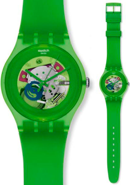 часы Swatch Green Lacquered (Ref. SUOG103)