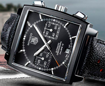Часы Black Edition Monaco Chronograph от TAG Heuer и ACM