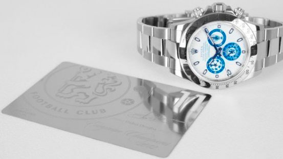 часы Custom Titan Black Chelsea FC Rolex Daytona