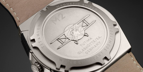 задняя сторона часов Tutima M2 Pioneer Chronograph