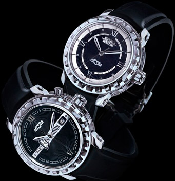 часы New Academia steel Grande Date (Ref. NAC.GDE.001) и New Academia steel Hora Mundi (Ref. NAC.HMI.001)