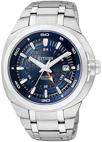 часы EcoDrive Titanium GMT