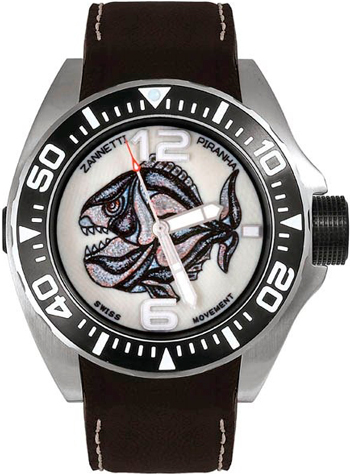 Часы Zannetti Piranha Painting Colour Full Black Edition (Ref. PHN.A2S-NN.R)