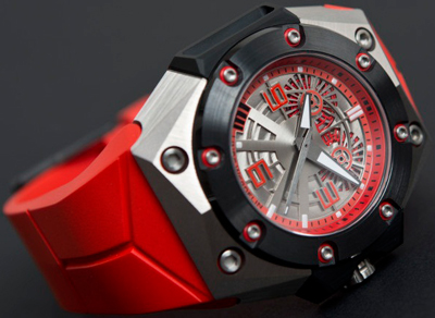  Oktopus II Double Date Titanium Red  Linde Werdelin