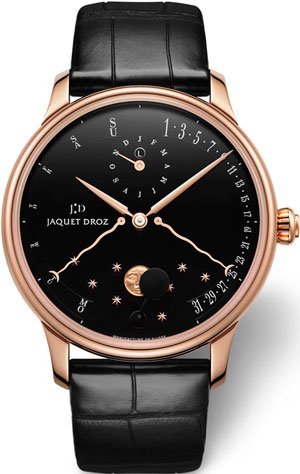 Часы Jaquet Droz Perpetual Calendar Eclipse black enamel (Ref. J030533200)