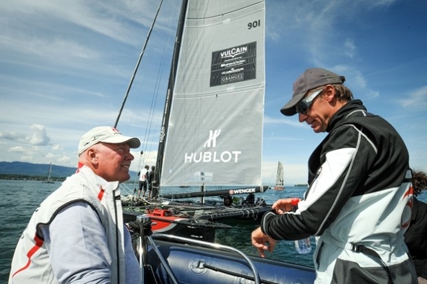 президент компании Hublot Жан-Клод Бивер и глава Alinghi Эрнесто Бертарелли