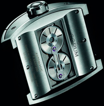 задняя сторона часов Corum Ti-Bridge Automatic Dual Winder