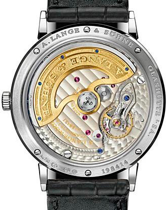 задняя сторона часов A. Lange & Söhne Saxonia Automatic Diamonds