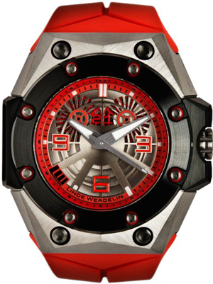 Часы Oktopus II Double Date Titanium Red от Linde Werdelin Часы Oktopus II Double Date Titanium Red от Linde Werdelin