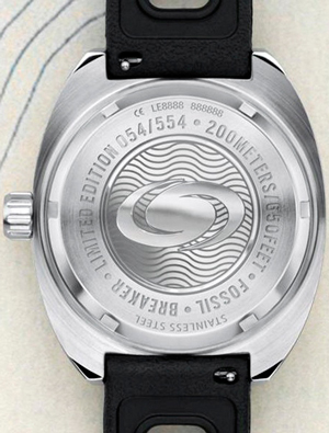 задняя сторона часов Breaker Diver Automatic