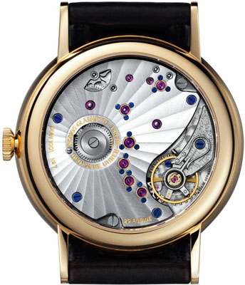 задняя сторона часов Lambda от NOMOS Glashütte