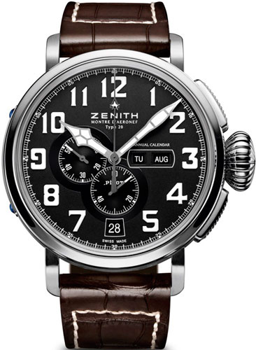 часы Pilot Montre d’Aéronef Type 20 Annual Calendar (Ref. 03.2430.4054/21.C721) от Zenith