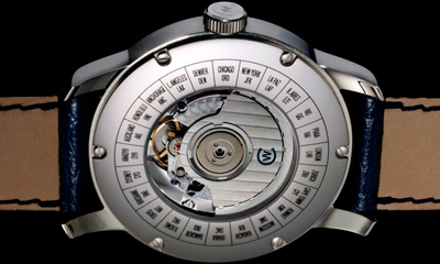 задняя сторона часов Christopher Ward C900 Worldtimer