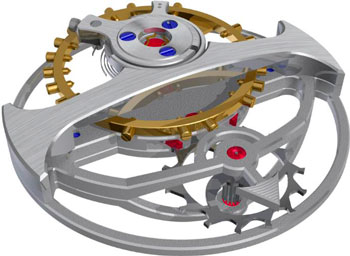 «парящий» минутный турбийон часов UTTE Tourbillon
