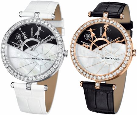 Женские часы Van Cleef & Arpels Journee a Paris — возможность собрать все достопримечательности Парижа на Вашем запястье. Совершайте новую экскурсию по самому романтичному городу в мире каждый день!