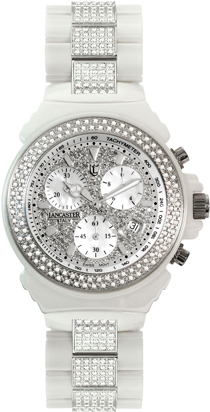  Lancaster Ceramik Chrono Diamonds Pave