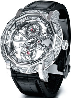 Мужские часы с бриллиантами MasterGraff Skeleton