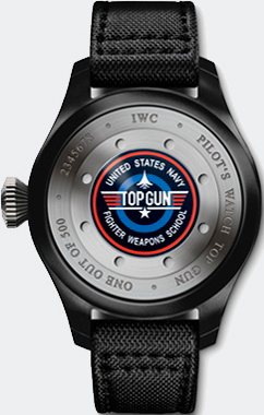 задняя сторона часов Big Pilot’s Watch Top Gun Boutique Edition