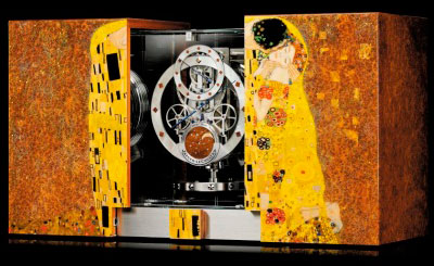 Новые часы Jaeger-LeCoultre Atmos Marqueterie от компании в честь Густава Климта