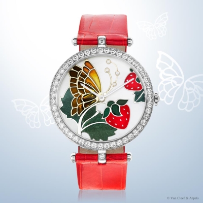 часы Papillon Rouge Gourmand из коллекции Lady Arpels Papillon Extraordinary Dials