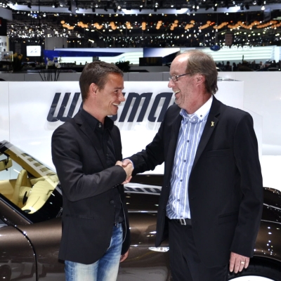 Фридхельм Висман, сооснователь компании Wiesmann, и Арно Фэвр, глава Manufacture Royale Фридхельм Висман, сооснователь компании Wiesmann, и Арно Фэвр, глава Manufacture Royale