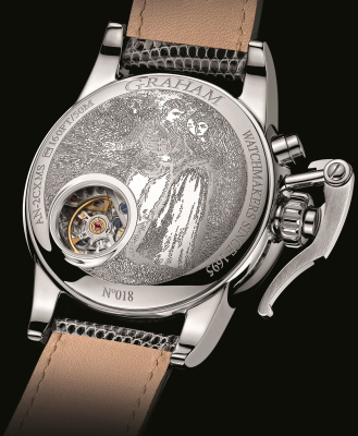задняя сторона часов Graham Chronofighter 1695 Romantic