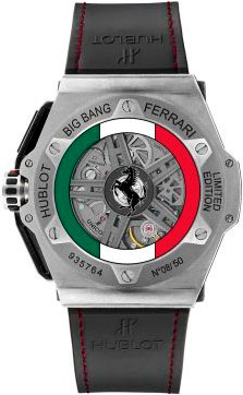 задняя сторона часов Hublot Big Bang Ferrari Mexico Limited Edition