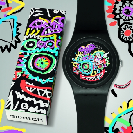 Часы Swatch Blue Wild Face (SUOZ166S)