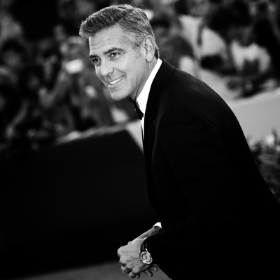Джордж Клуни на премьере «Гравитации» в часах Omega De Ville Hour Vision