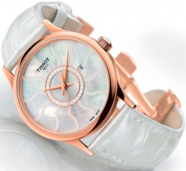 Элегантные часы Tissot Rose Dream Gold