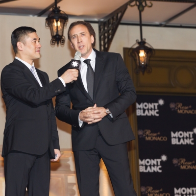 Николас Кейдж на открытие нового бутика Montblanc в Пекине