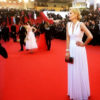 Рената Литвинова в часах Rado HyperChrome Glam Slam на красной дорожке Каннского кинофестиваля