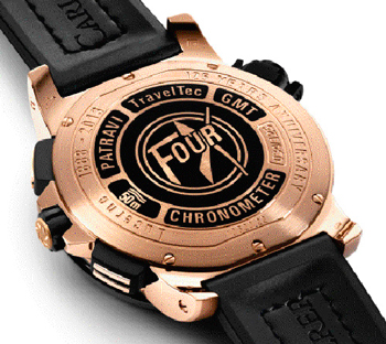 задняя сторона часов Patravi TravelTec FourX Limited Edition