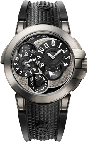  Ocean Dual Time Monochrome  Harry Winston